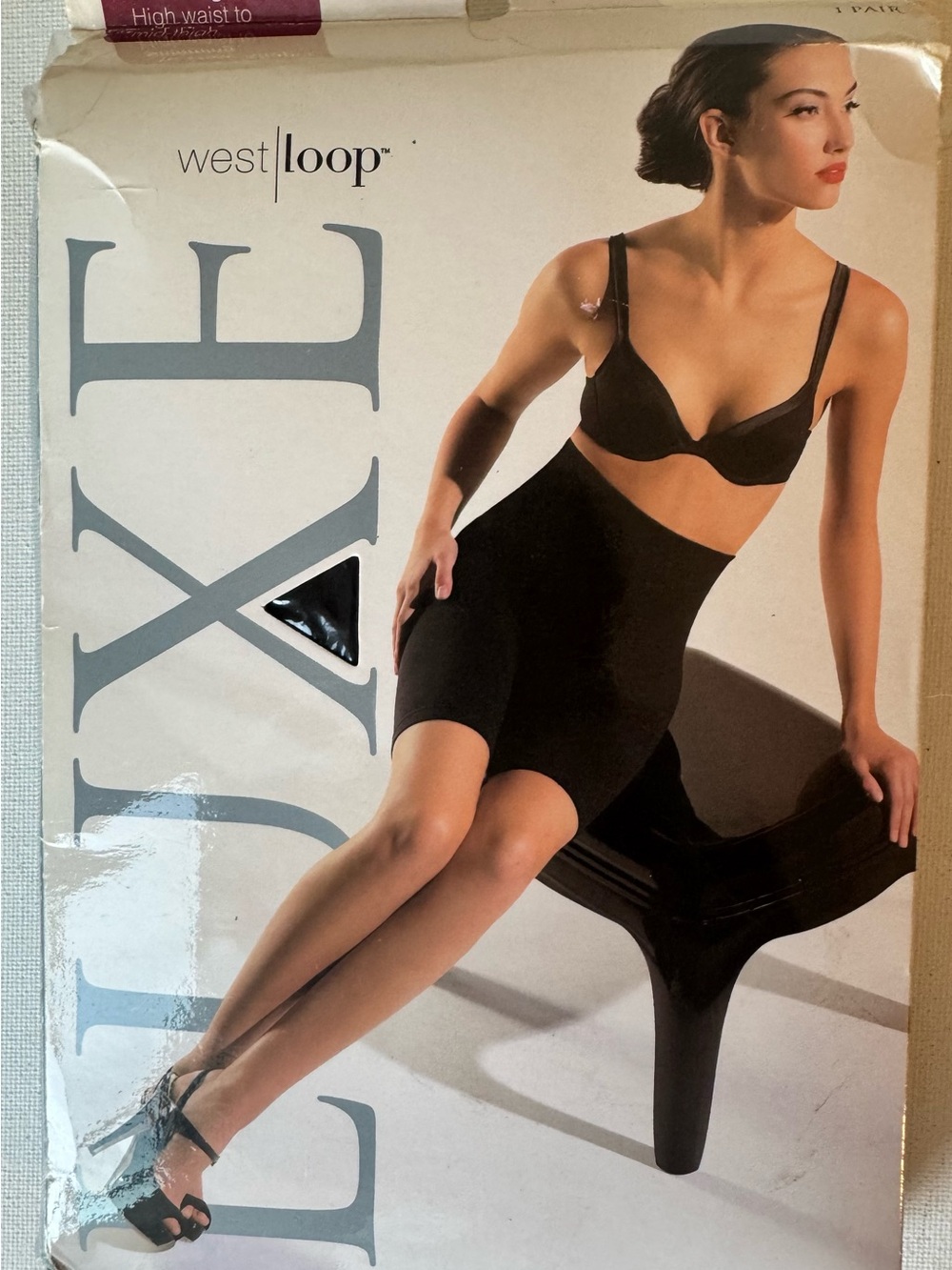 Luxe High-Waist Black Shaping undergarment Shorts